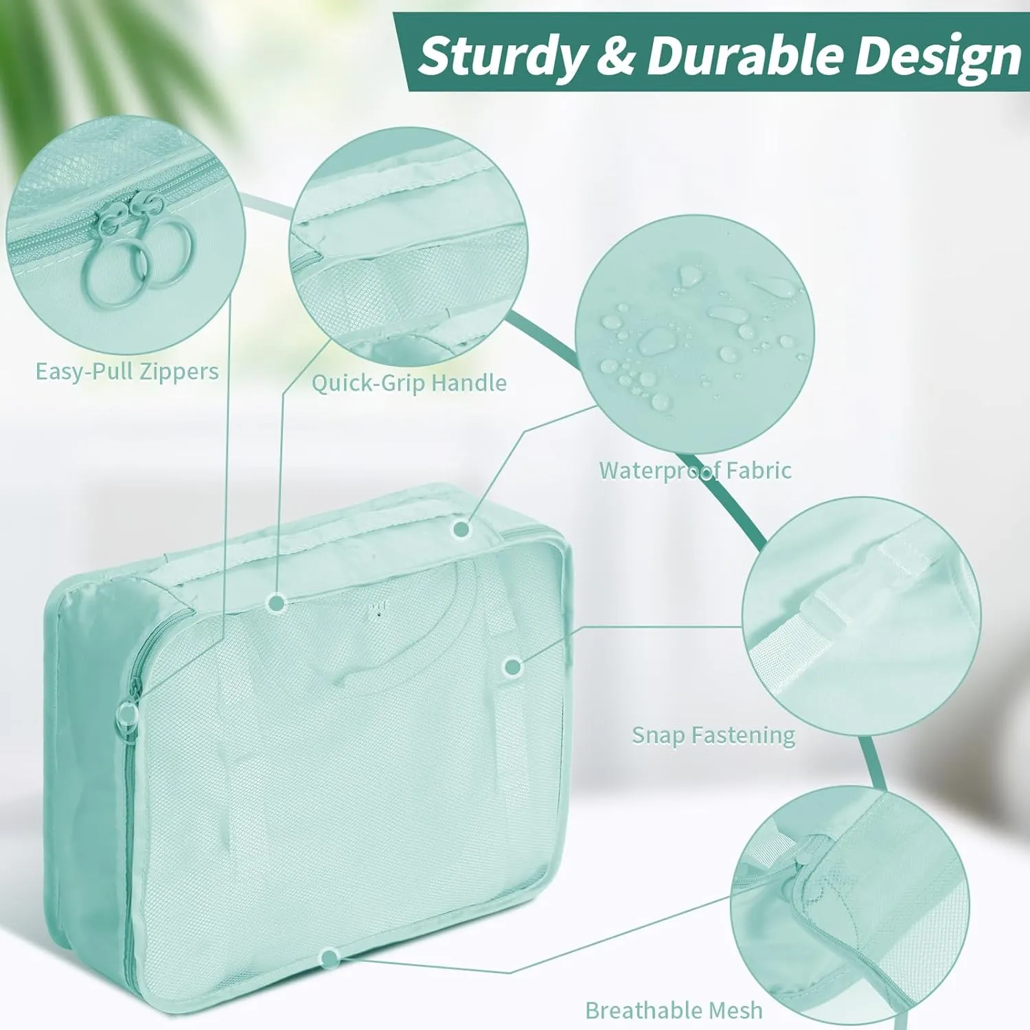 12PCS Packing Cubes for Suitcases, Travel Luggage Organizer Bags Various Sizes Packing Organizer for Travel Accessories Luggage Carry On Suitcase, Blue