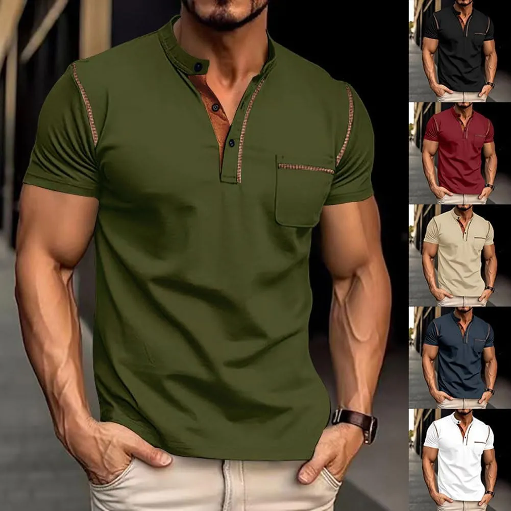 2025 Men's Quick-Dry Breathable Polo Shirts, Summer Casual Moisture-Wicking Lightweight Short Sleeve T-Shirts for Youth
