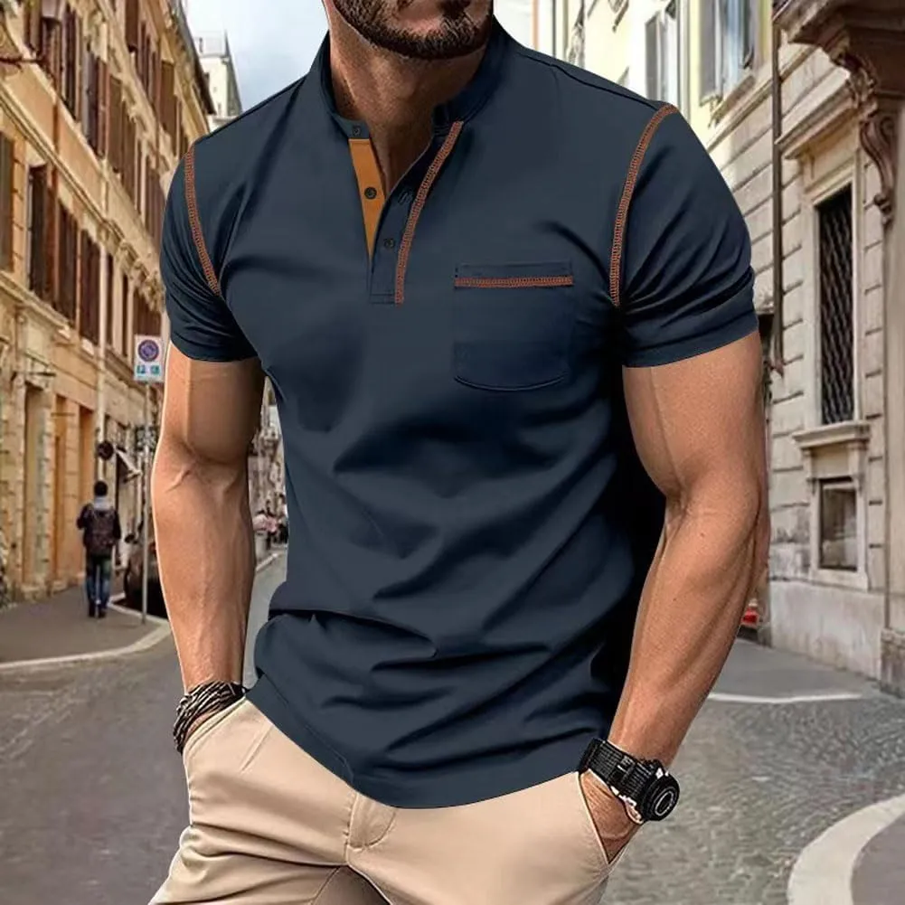 2025 Men's Quick-Dry Breathable Polo Shirts, Summer Casual Moisture-Wicking Lightweight Short Sleeve T-Shirts for Youth