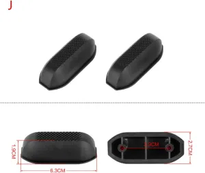 2Pcs Black Replacement Plastic Stud Luggage Feet Pads Baggage Replacement Stud Foot Black Feet Pads for Luggage Bags Suitcase Stand Feet for All Suitcase, Luggage Straps, Luggage and Travel Gear