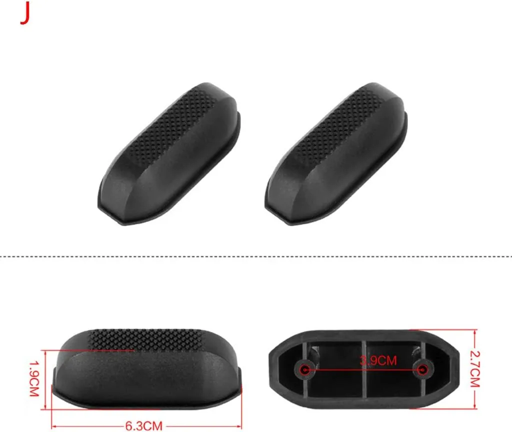 2Pcs Black Replacement Plastic Stud Luggage Feet Pads Baggage Replacement Stud Foot Black Feet Pads for Luggage Bags Suitcase Stand Feet for All Suitcase, Luggage Straps, Luggage and Travel Gear