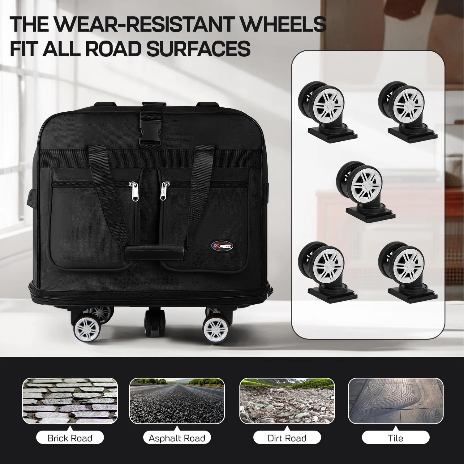 30''36''40''Rolling Duffle Bag with Wheels,Expandable Duffle Bag for Travel for Men Women,Foldable#36''Black