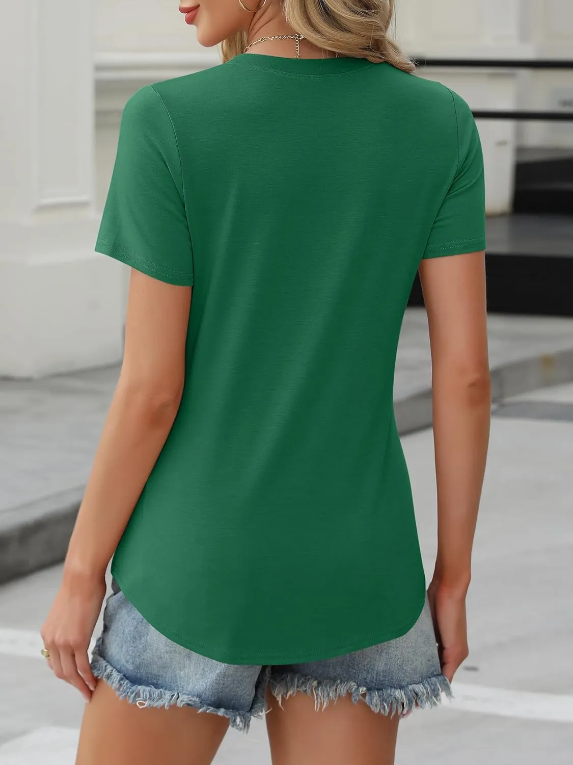 ANRABESS Womens Summer Tops Workout Shirts Beach Vacation Outfits Business Tshirts Dressy Fashion Spring Clothes 2025
