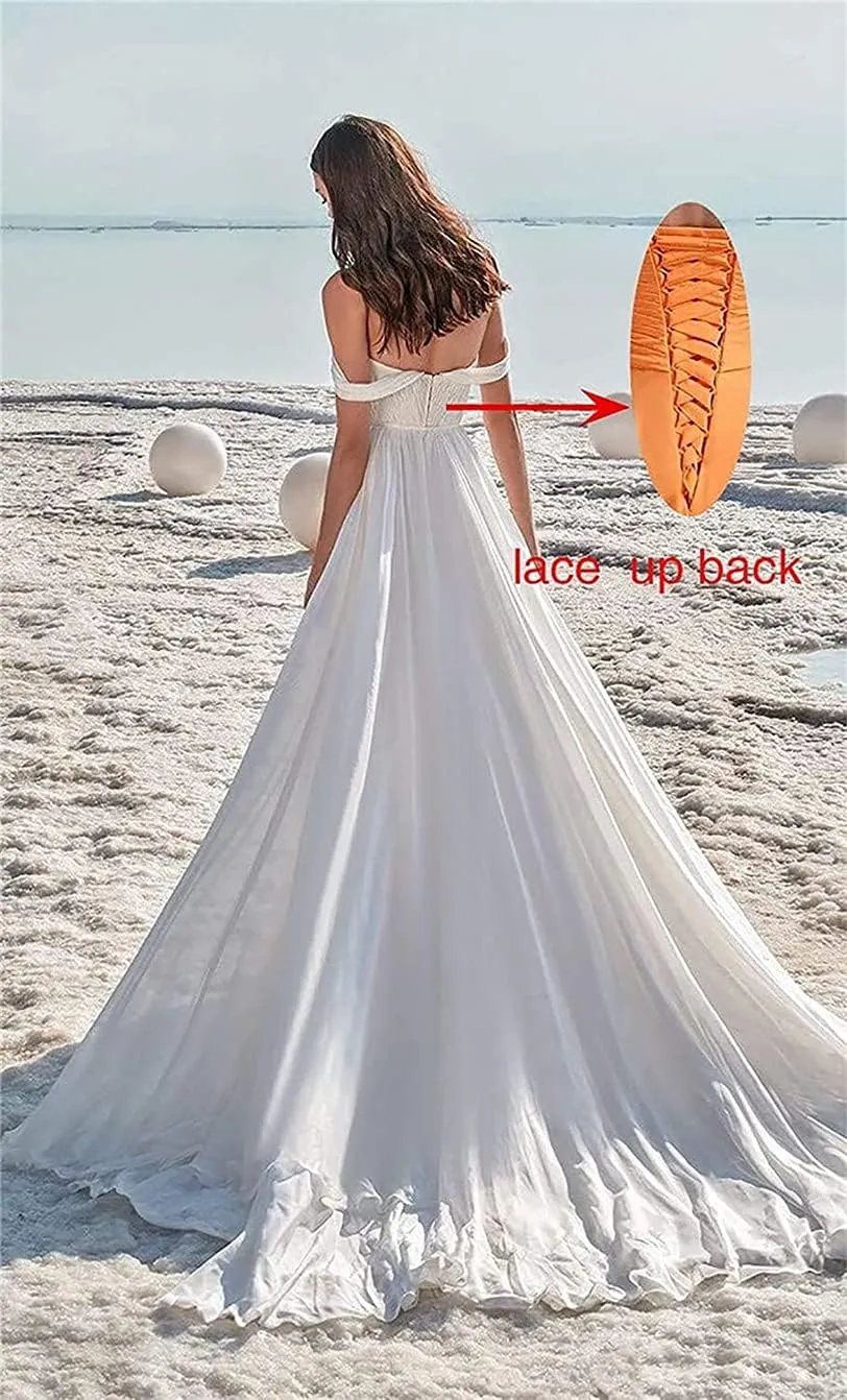 ANYSWBKN Prom Dress for Women Puffy Sleeve Long Slit Elegant Formal Evening Princess Gown