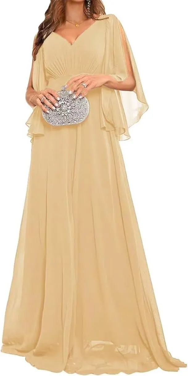 ANYSWBKN Spaghetti Straps Bridesmaid Dresses for Wedding Cold Shoulder Formal Evening Party Prom Maxi Gown with Slit