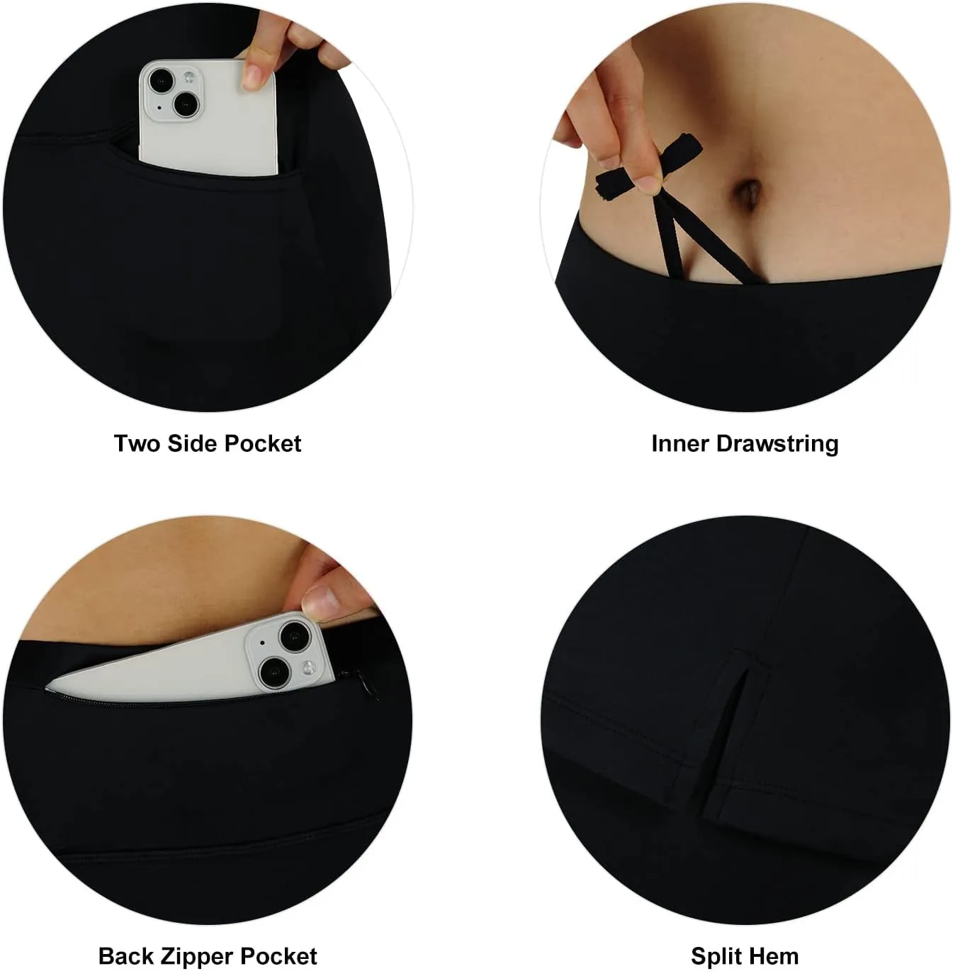 Athletic Skirt with Leggings Tennis Skirted Legging for Women with Pocket