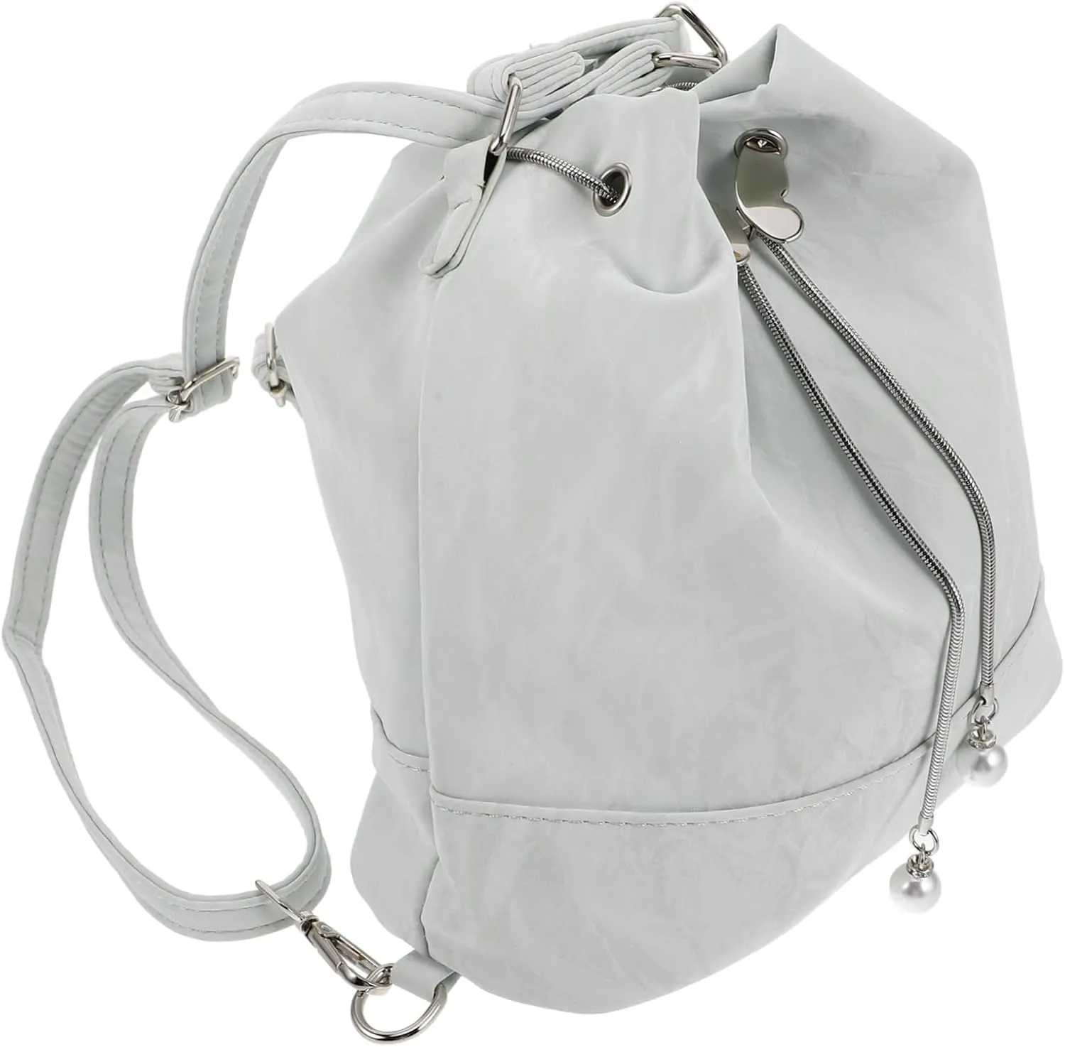 BESTYASH Ergonomic Backpack Drawstring Bucket Tote Fashionable Shoulder Bag for Women with Multiple Carry Options