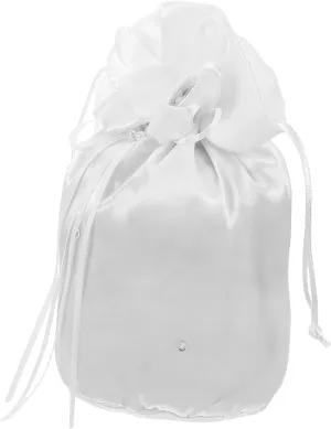 Bridal Wedding Money Bag Elegant Drawstring Purse for Bride Handbag Jewelry Storage Wedding Favor Pouch for Bridesmaids Showers