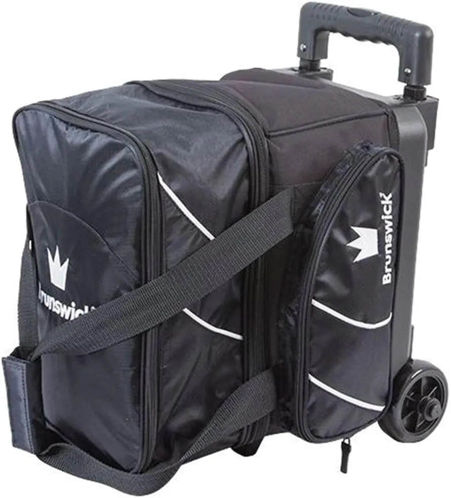 Brunswick Edge Single Roller Bowling Bag, Black