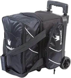 Brunswick Edge Single Roller Bowling Bag, Black