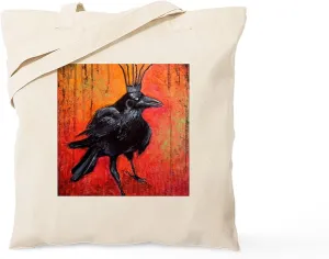 CafePress Darlington, The Raven King Tote Bag Reusable Natural Beige Canvas Shopping Bag