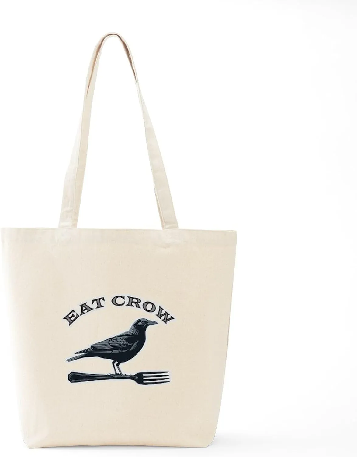 CafePress Eat Crow Tote Bag Reusable Natural Beige Canvas Shopping Bag