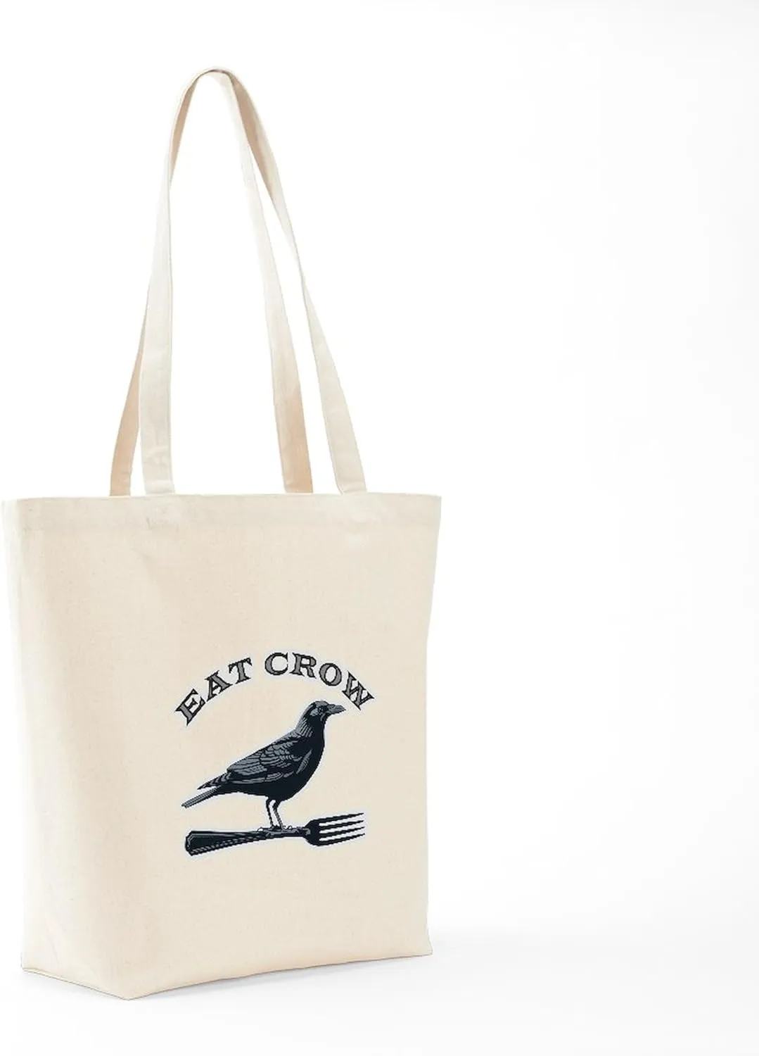 CafePress Eat Crow Tote Bag Reusable Natural Beige Canvas Shopping Bag