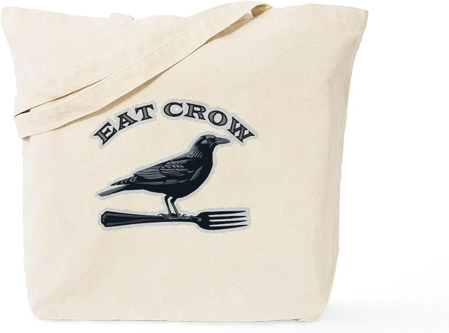 CafePress Eat Crow Tote Bag Reusable Natural Beige Canvas Shopping Bag
