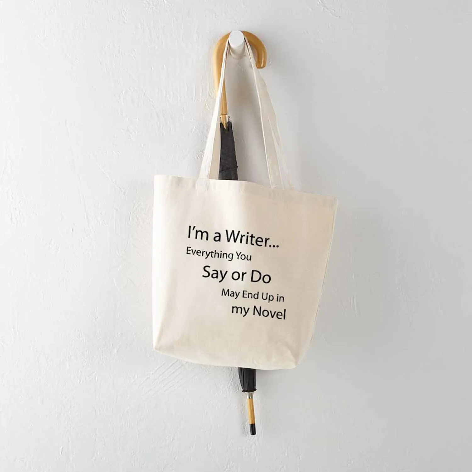 CafePress In My Novel Tote Bag Reusable Natural Beige Canvas Shopping Bag