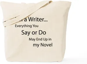 CafePress In My Novel Tote Bag Reusable Natural Beige Canvas Shopping Bag