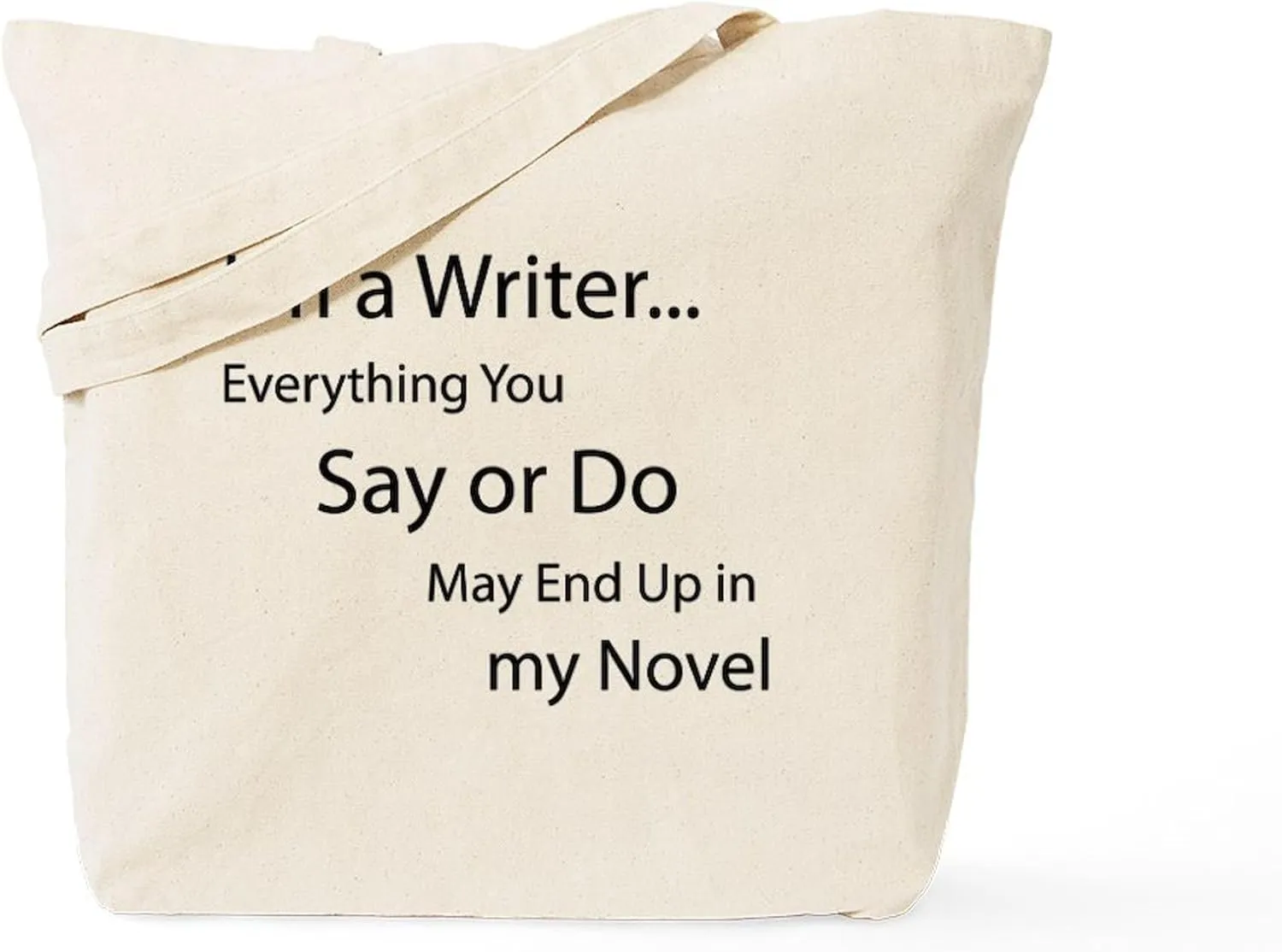 CafePress In My Novel Tote Bag Reusable Natural Beige Canvas Shopping Bag