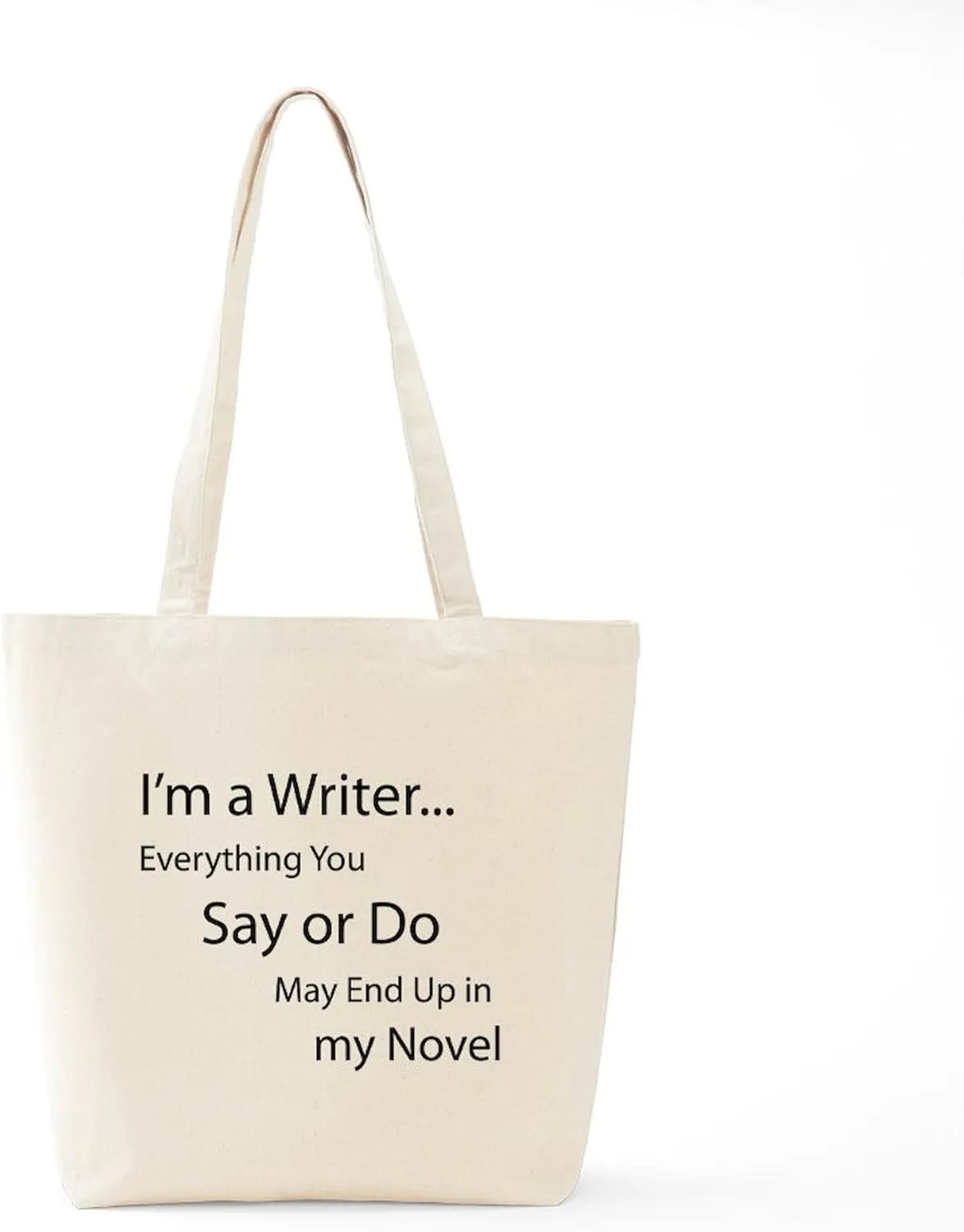 CafePress In My Novel Tote Bag Reusable Natural Beige Canvas Shopping Bag