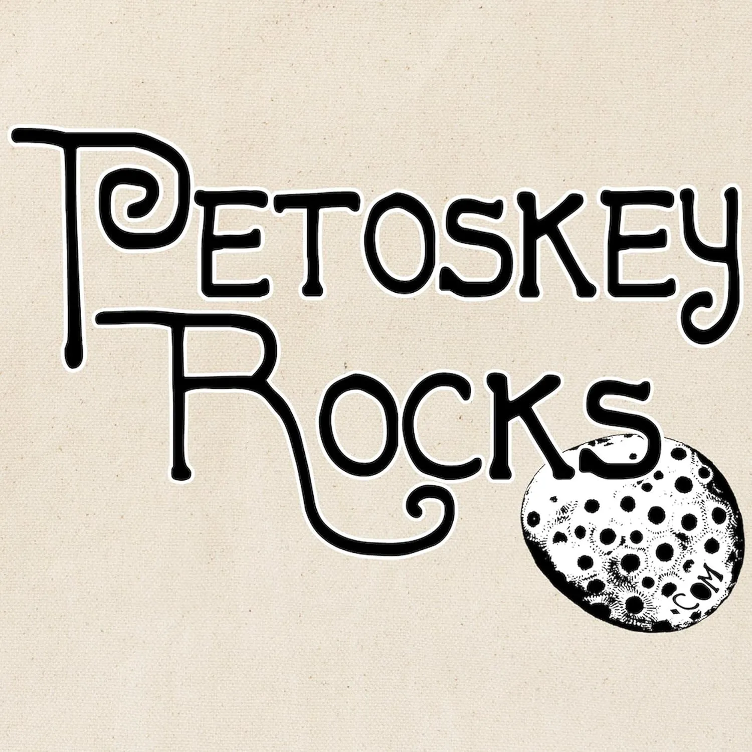 CafePress Petoskey Rocks! Petoskeyrock Tote Bag Natural Canvas Tote Bag, Reusable Shopping Bag