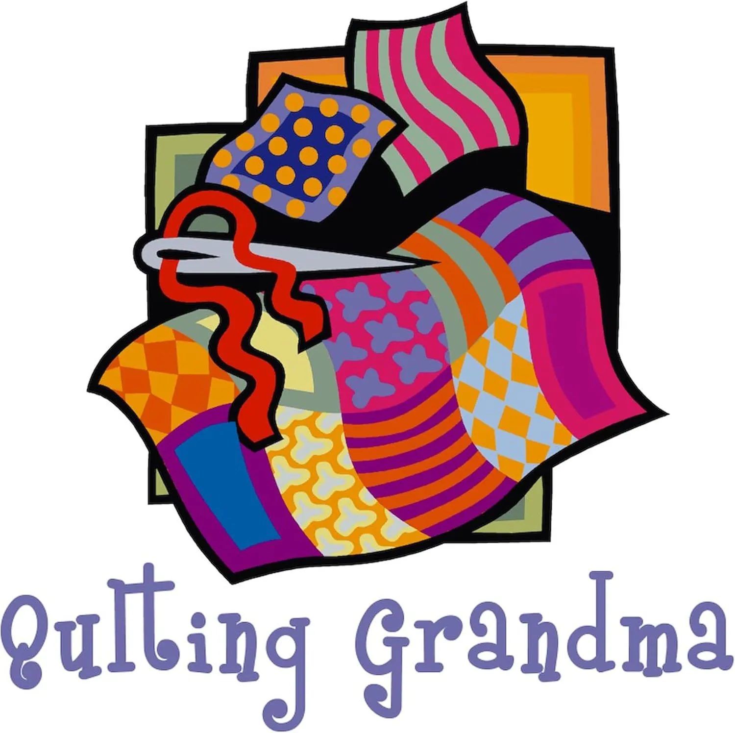CafePress Quilting Grandmother Tote Bag Natural Canvas Tote Bag, Reusable Shopping Bag