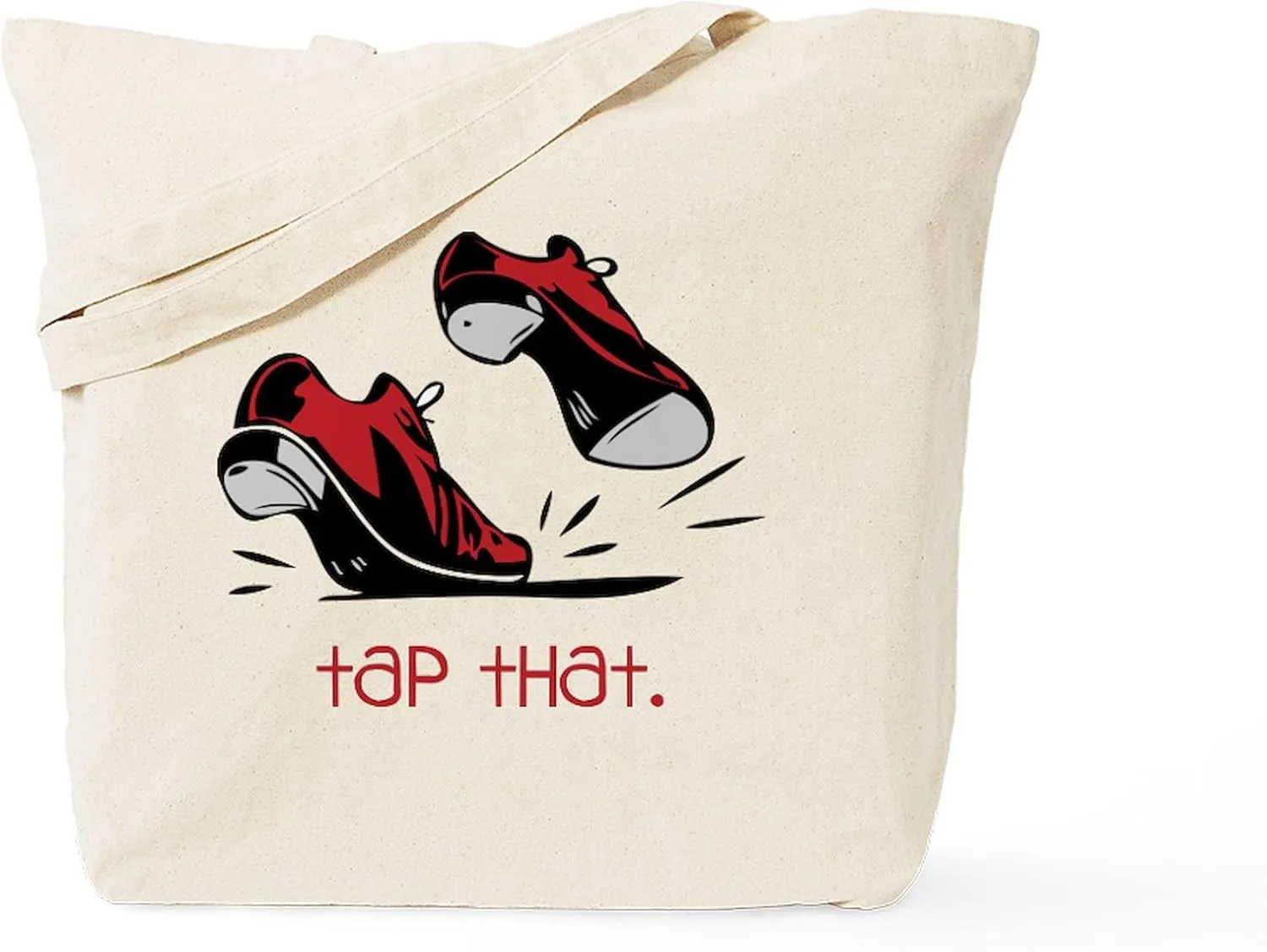 CafePress Tap That Tote Bag Natural Canvas Tote Bag, Reusable Shopping Bag