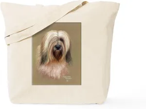 CafePress Tibetan Terrier Tote Bag Natural Canvas Tote Bag, Reusable Shopping Bag