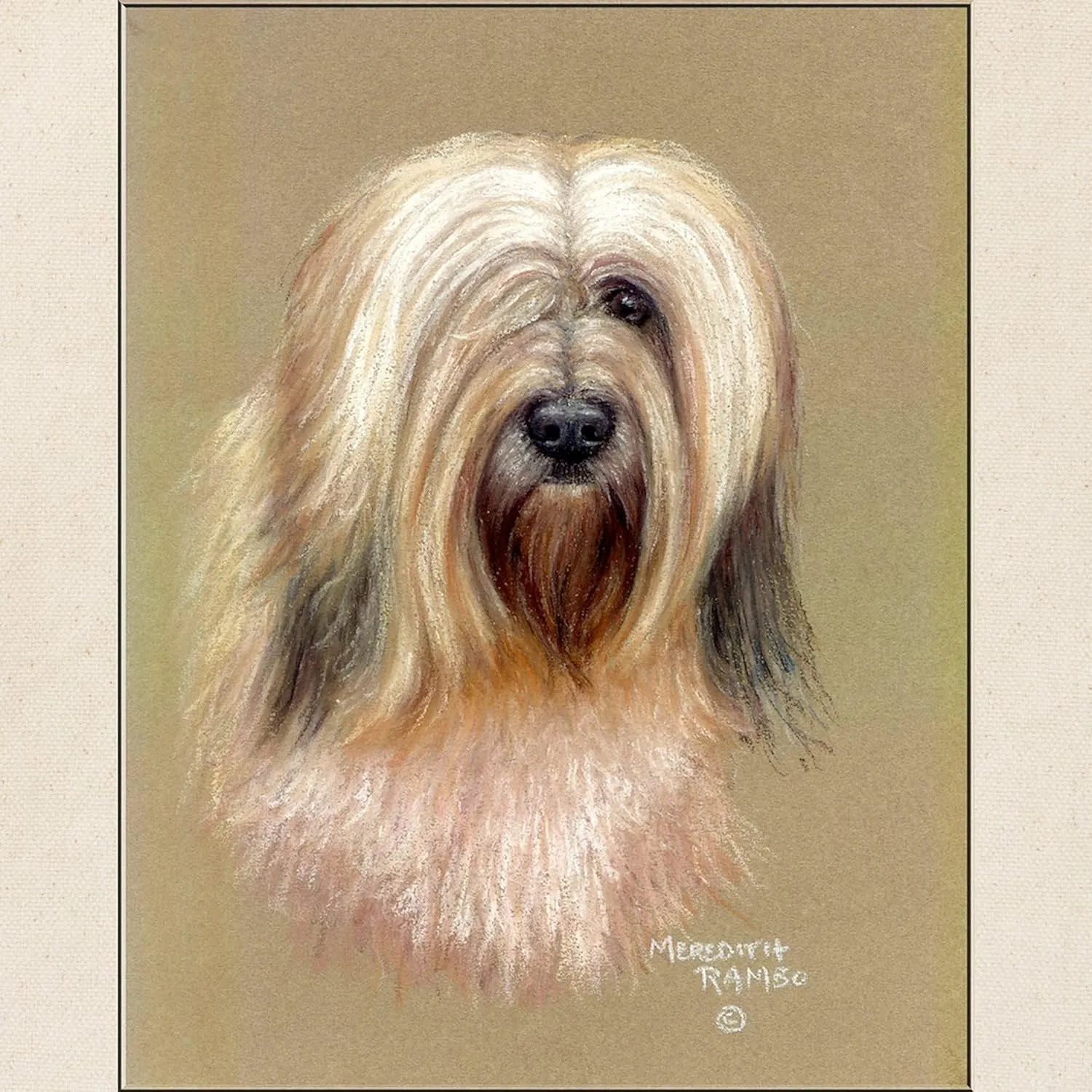 CafePress Tibetan Terrier Tote Bag Natural Canvas Tote Bag, Reusable Shopping Bag