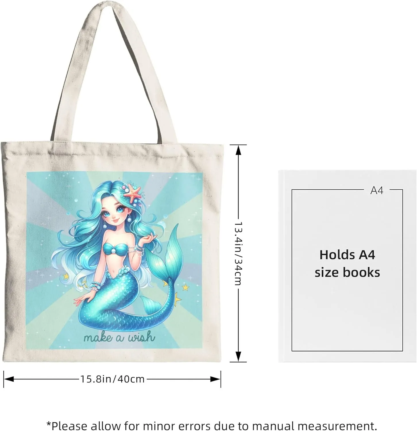Canvas Tote Bag for Women Weekender Travel Bags Reusable Grocery Bags with Handles Aesthetic Shoulder Tote