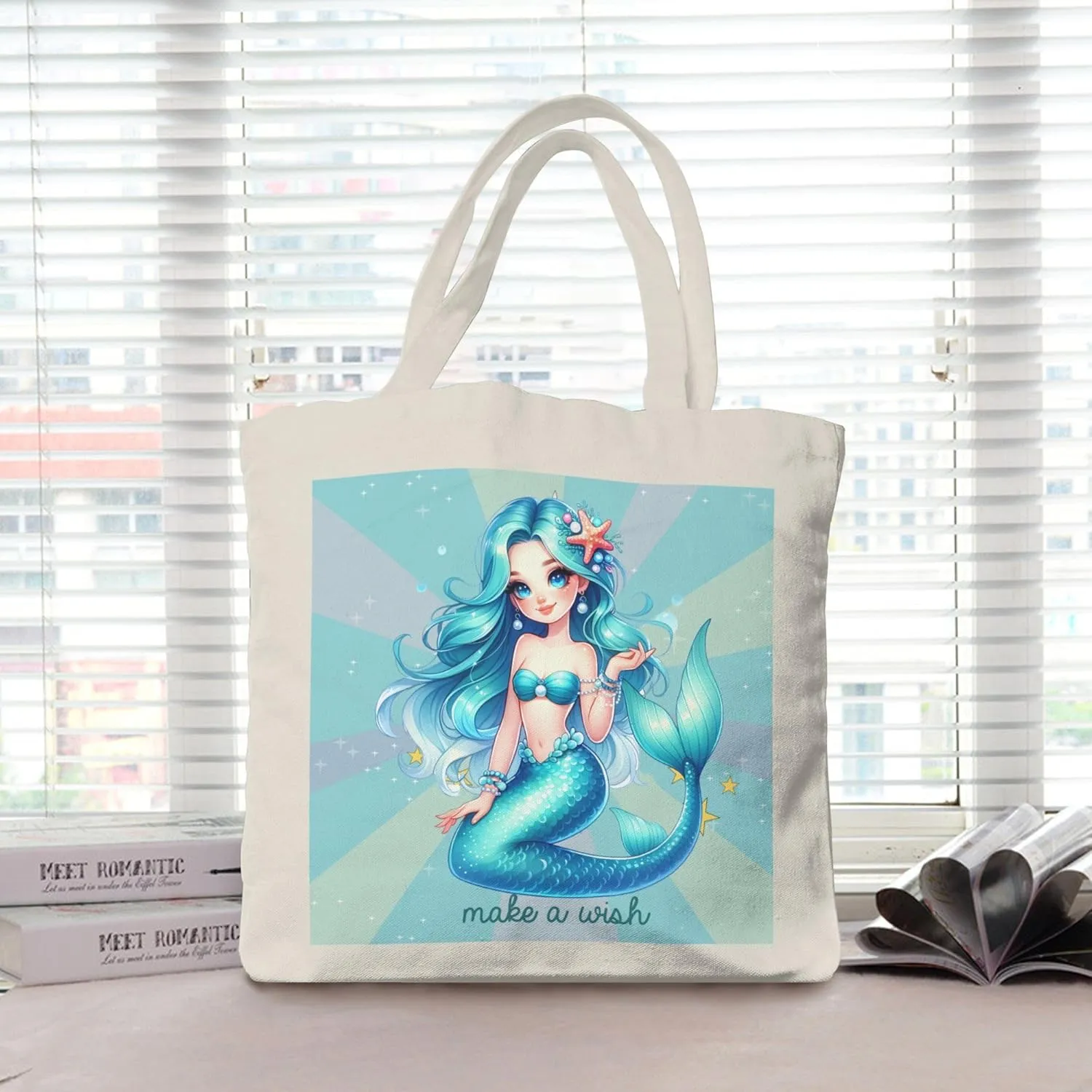 Canvas Tote Bag for Women Weekender Travel Bags Reusable Grocery Bags with Handles Aesthetic Shoulder Tote
