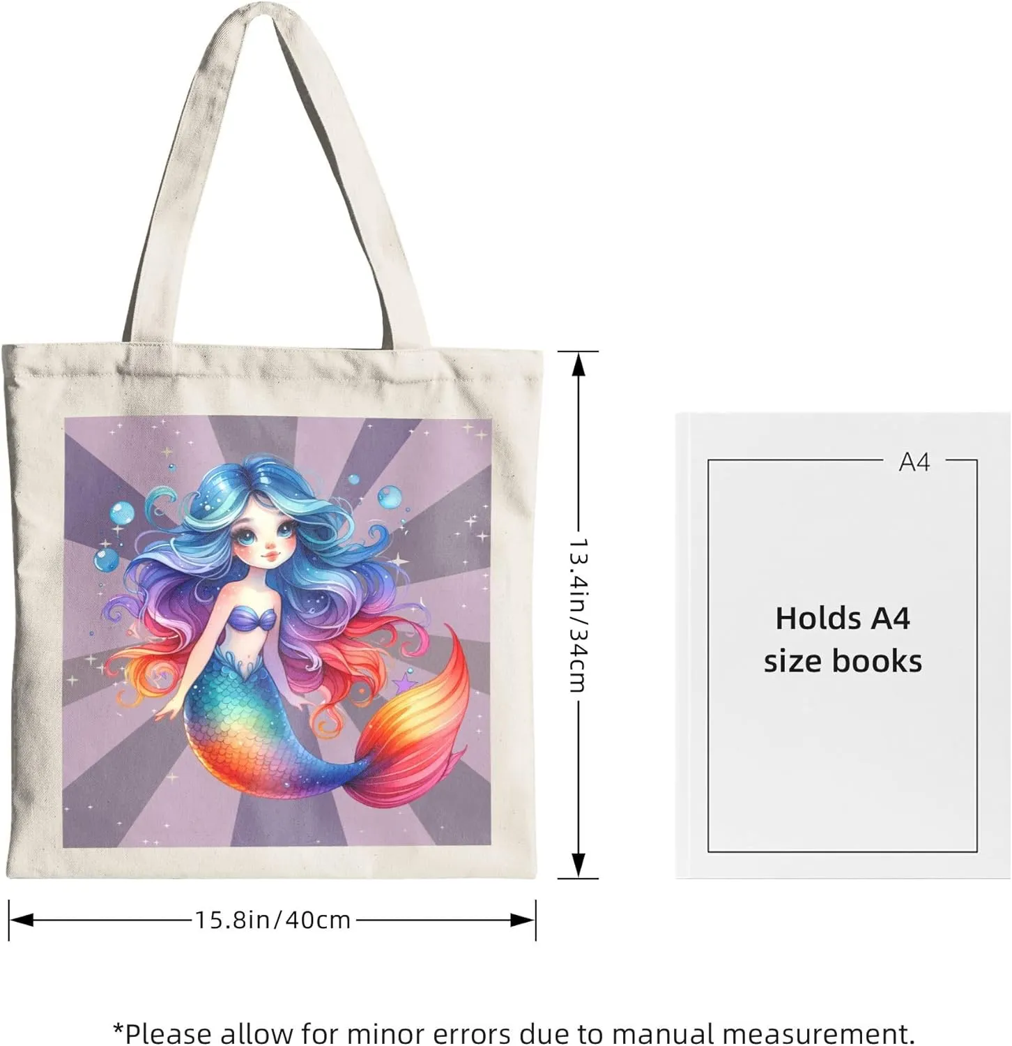 Canvas Tote Bag for Women Weekender Travel Bags Reusable Grocery Bags with Handles Aesthetic Shoulder Tote