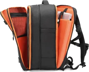 Carry On Backpack for Travel, 35L TSA Approved Flight Approved Backpack, Expandable Waterproof Laptop Backpack Fits 17" Computer, Weekender Bag for Men & Women (1680D Black, 35L)
