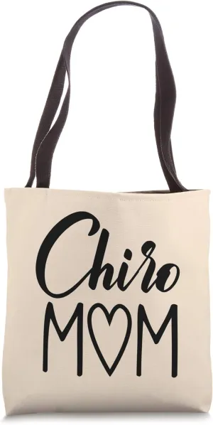 Chiro Mom Cute Bone Doctor Therapist Chiropractor Gift Tote Bag