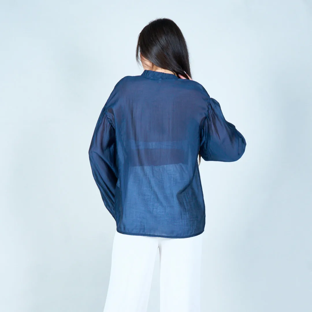 Classic button-down blouse wholesale