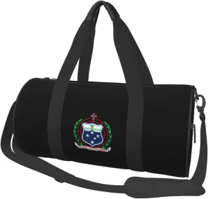 Coat of arms of Samoa Convertible Garment Bag with Shoulder Strap, Carry on Garment Duffel Bag for Men Women - Rolling Foldable for Travel Luggage Bags (Black)