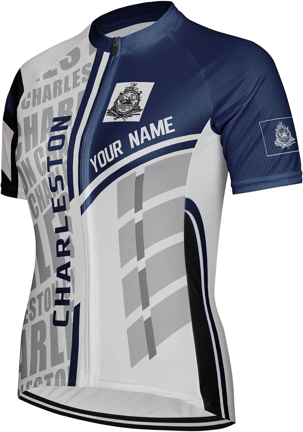 Customized Charleston Women Cycling Jersey Short Sleeve Quick Dry Shirts