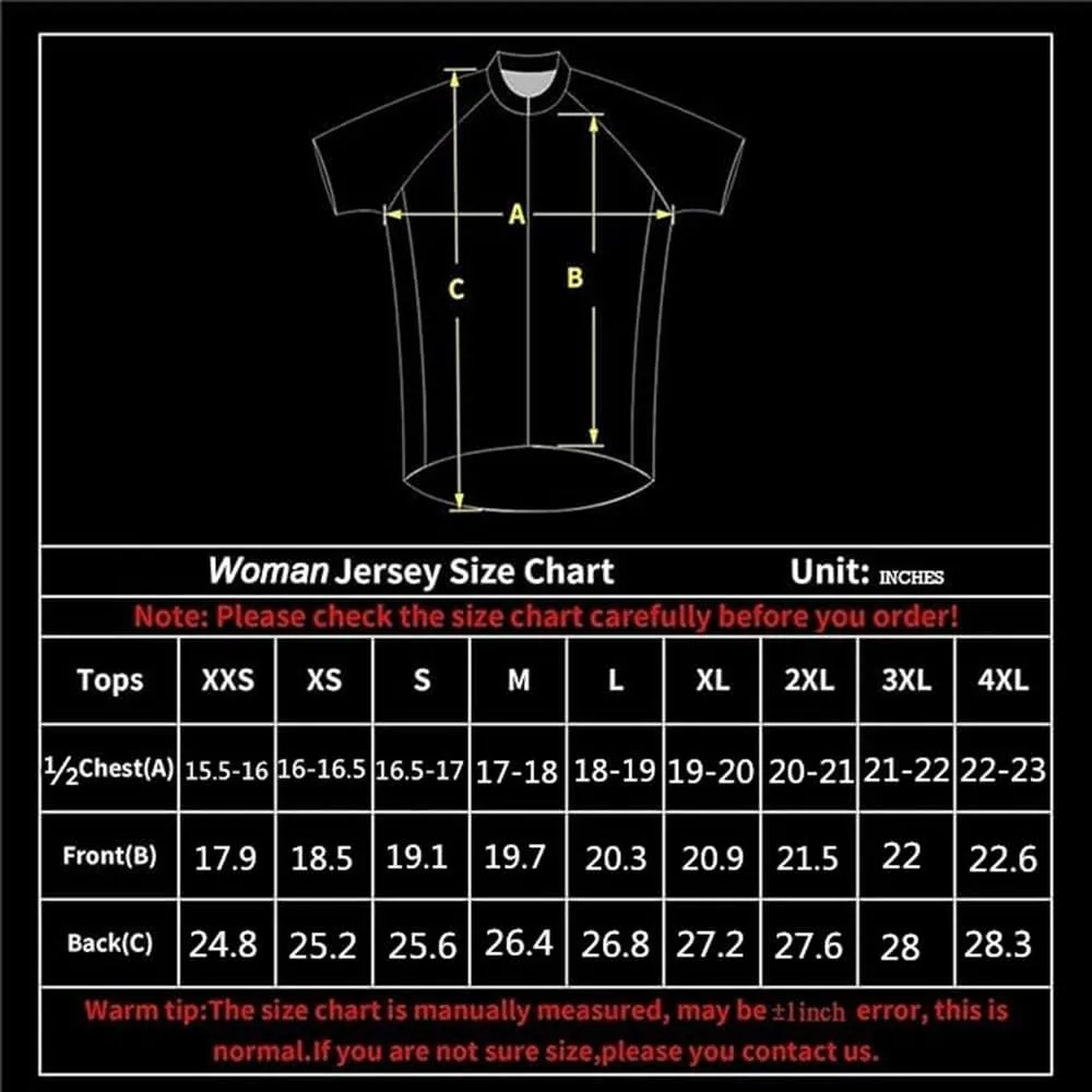 Customized Charleston Women Cycling Jersey Short Sleeve Quick Dry Shirts