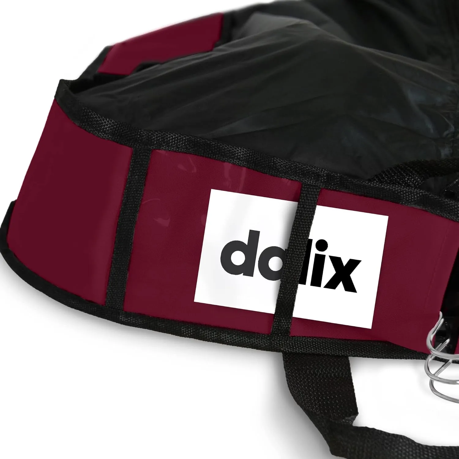 DALIX 39" Garment Bag Cover for Suits and Dresses Clothing Foldable w Pockets in Maroon