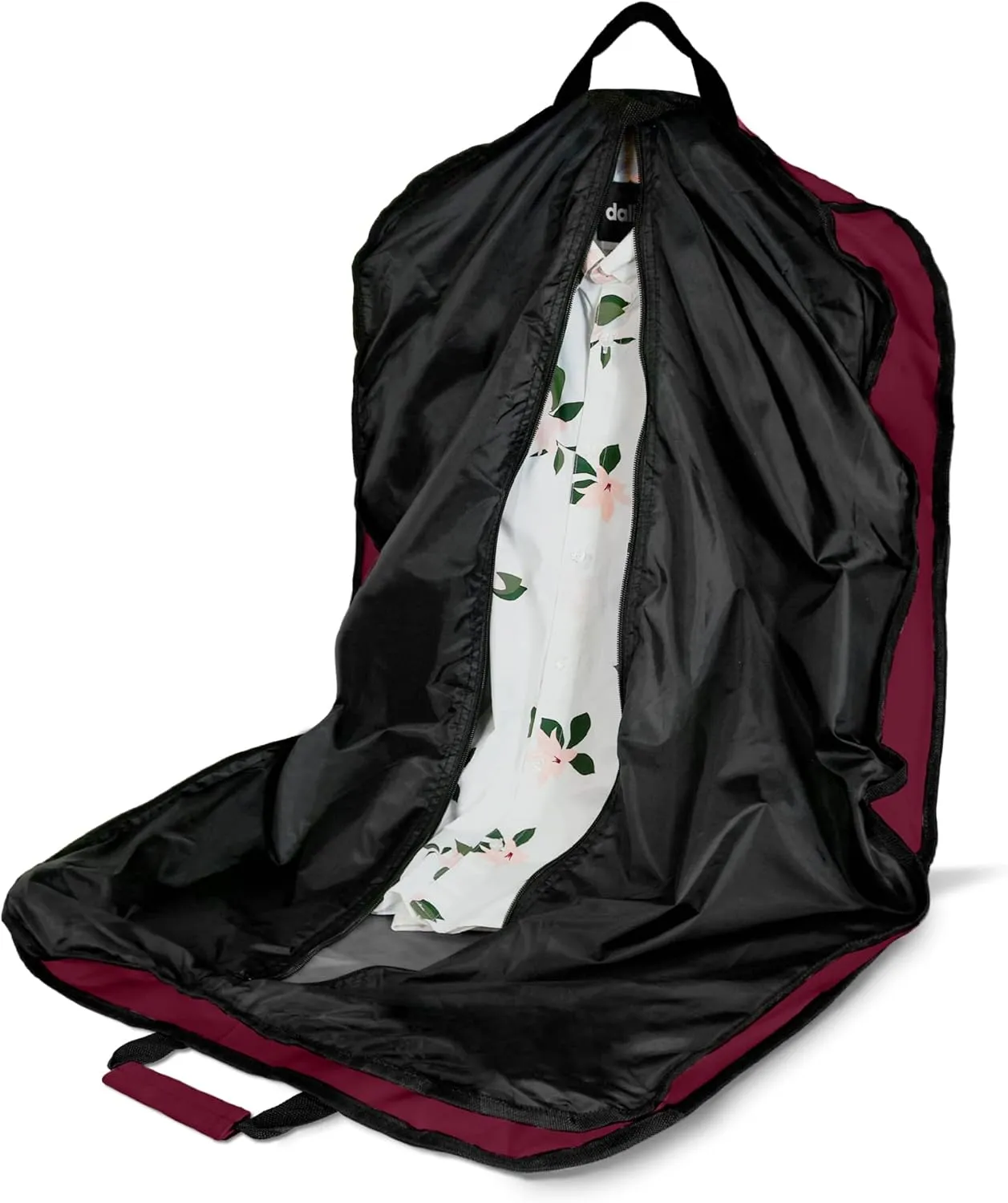 DALIX 39" Garment Bag Cover for Suits and Dresses Clothing Foldable w Pockets in Maroon