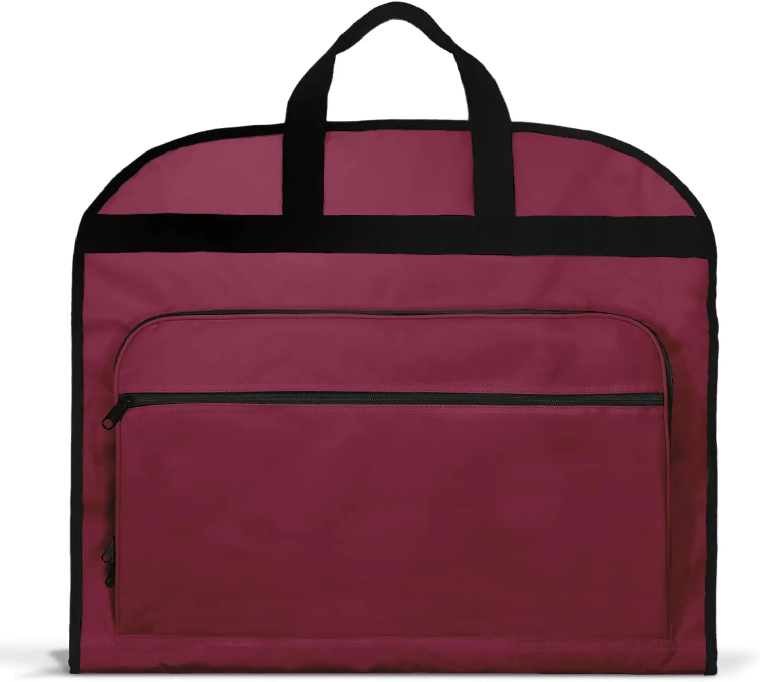 DALIX 39" Garment Bag Cover for Suits and Dresses Clothing Foldable w Pockets in Maroon