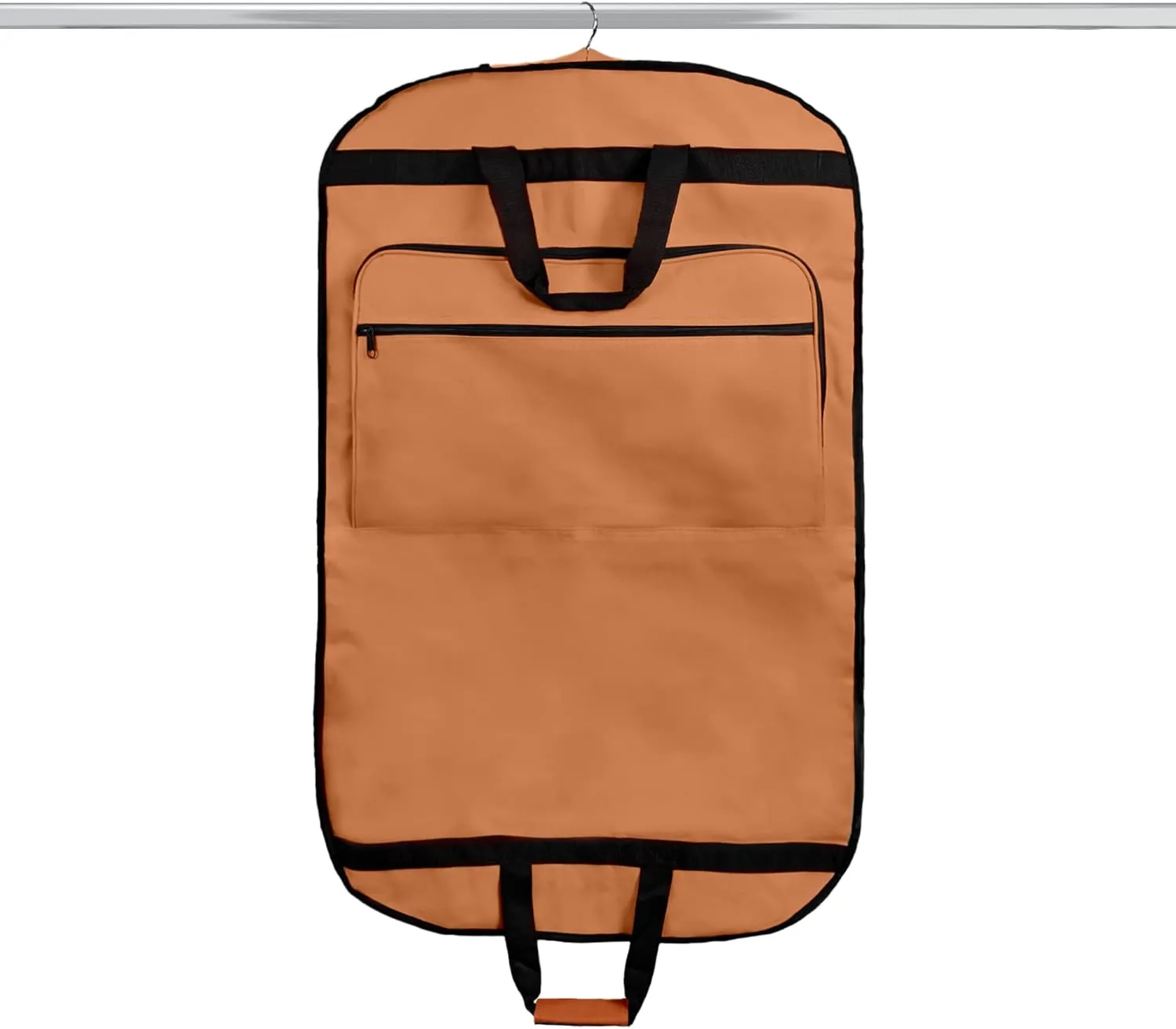 DALIX 39" Garment Bag Cover for Suits and Dresses Clothing Foldable w Pockets (Orange)