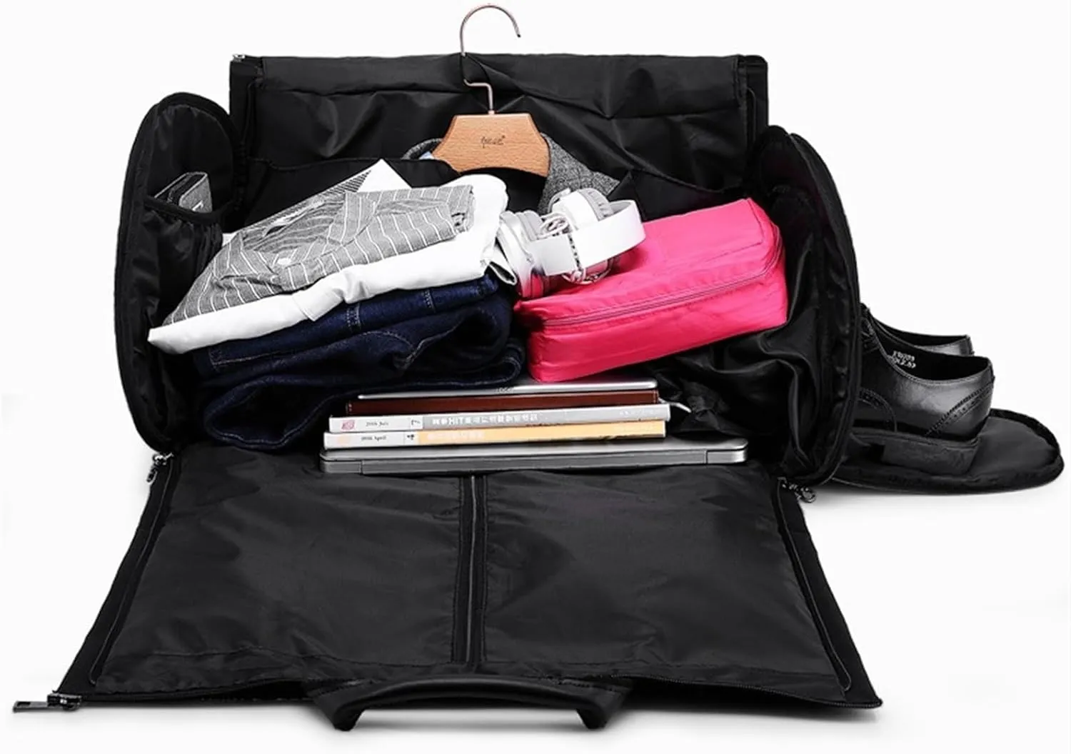 Duffel Bag Convertible Garment Bag with Shoulder Strap,Suit Travel Bag Carry On Garment Duffel Bag Overnight Bag Travel (Color : C, Size : 55 * 28 * 30cm)