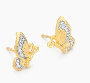 Ella Stein Beautiful Butterfly Stud Earrings