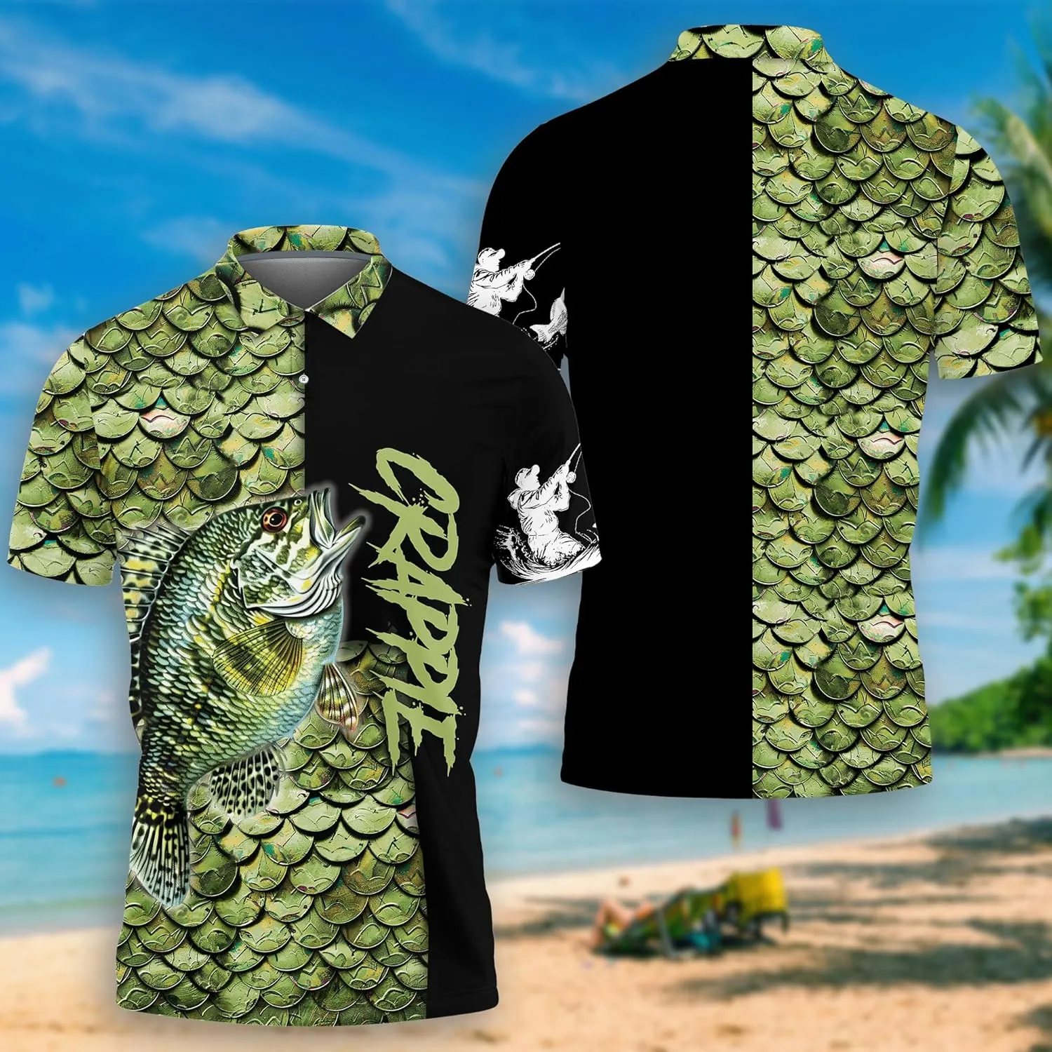 Fishing Lover Polo Shirts for Men- Golf Moisture Wicking Dry Fit Short Sleeve Polo Shirts S22