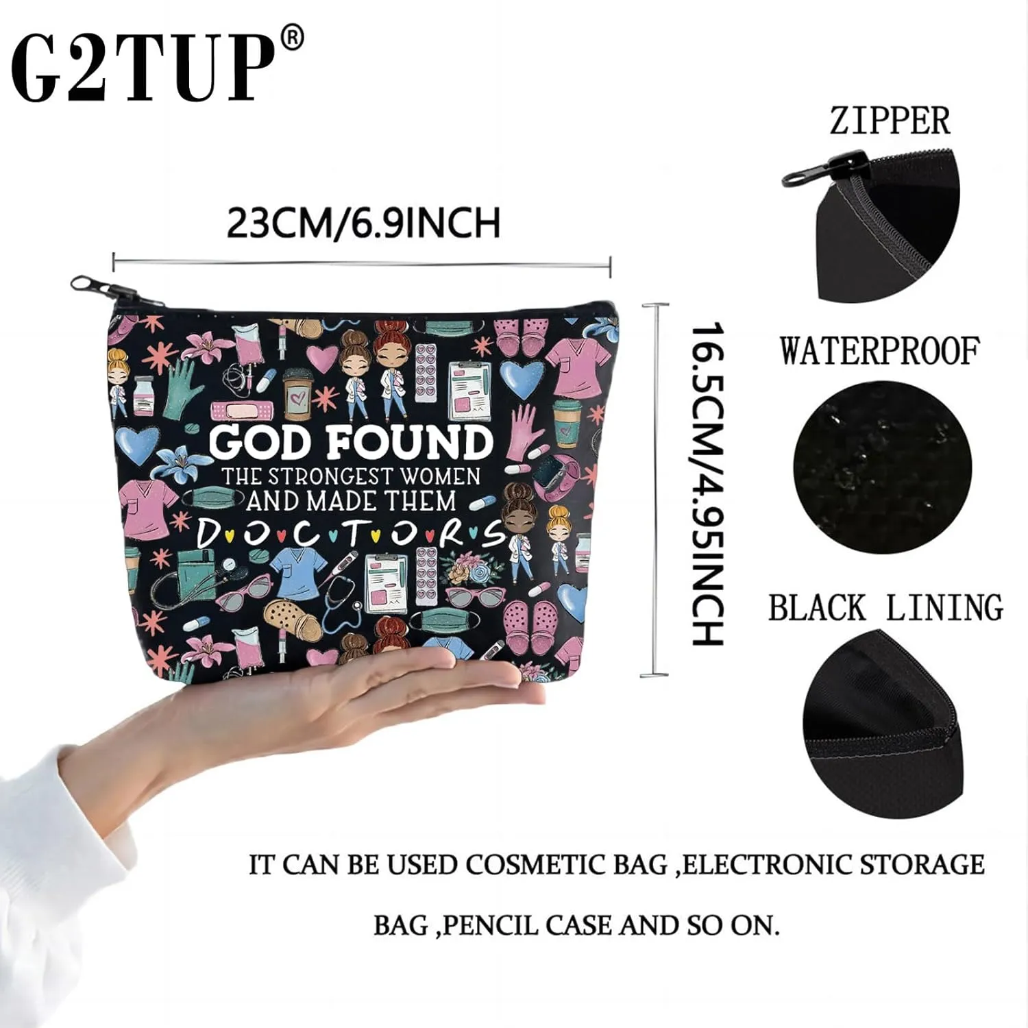 G2TUP Doctor Bags for Women Medical Supplies Bag for Doctors Medical Doctor Graduation Gift