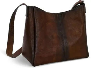 HESHE Genuine Leather Crossbody Bags Womens Purses and Handbags Satchel Hobo Bag Shoulder Purse Top Handle