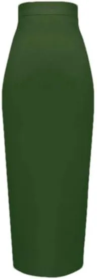 Hgvcfcv Plus Size Summer Fashion Sexy Long Bandage Skirt Pencil Skirt Color Long Skirts Women