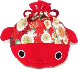 Honbay 6.7x5.9inch Cute Japanese Style Goldfish Drawstring Bag Gift Bag Cosmetic Bag Jewelry Pouch Coin Purse
