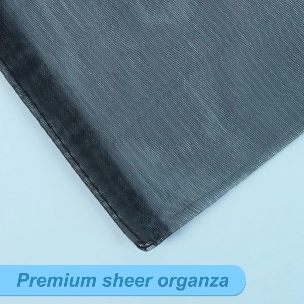 HRX Package 100pcs Black Organza Gift Bags 4 x 6 inches Wedding Christmas Favors Jewelry Pouches