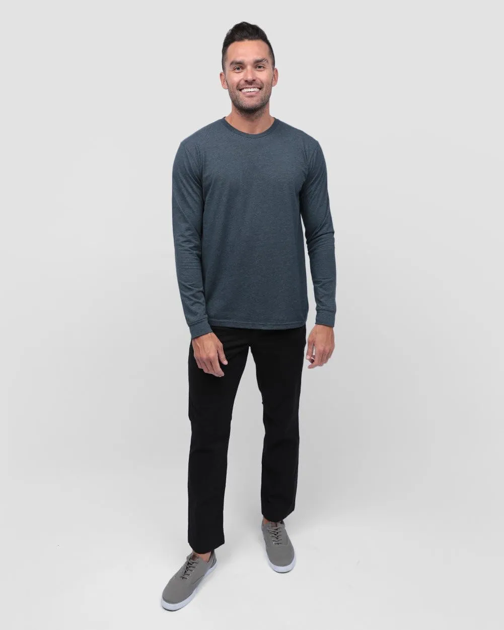 INTO THE AM Long Sleeve Tee Shirts for Men S-3 XL - Men's Longsleeve Casual Work T-Shirts