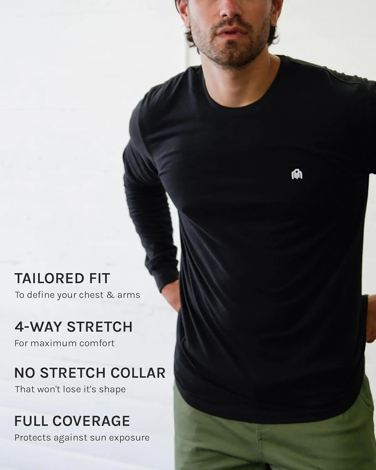 INTO THE AM Long Sleeve Tee Shirts for Men S-3 XL - Men's Longsleeve Casual Work T-Shirts